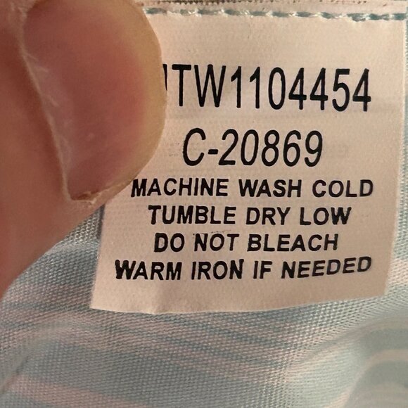 Cinch Men's XXL Button-Down Western Shirt Stripes White & Light Blue NWT - Picture 10 of 13